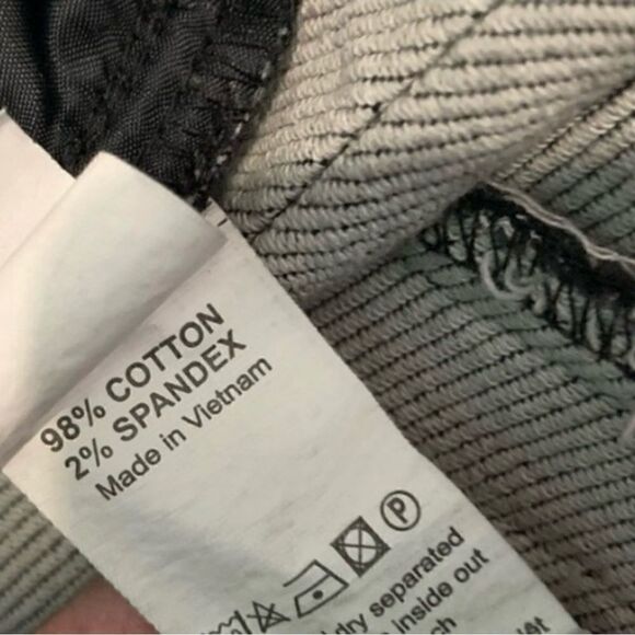 Ninomaxx Washed Black & White Side Stripe Shorts Size Large - Picture 4 of 5